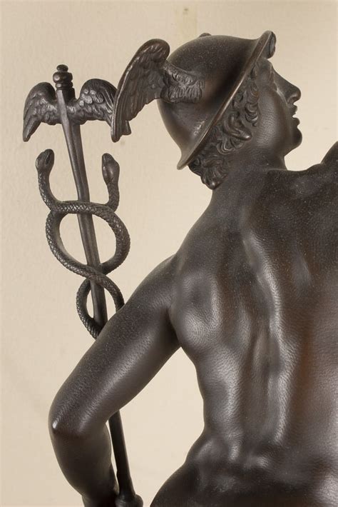 bronze statue of hermes